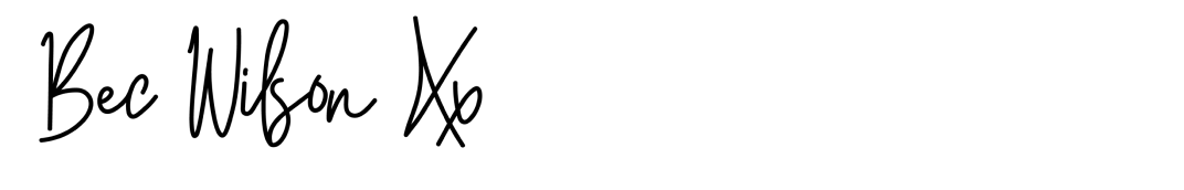 Bec Wilson Signature