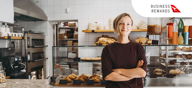 Woman standing in bakery