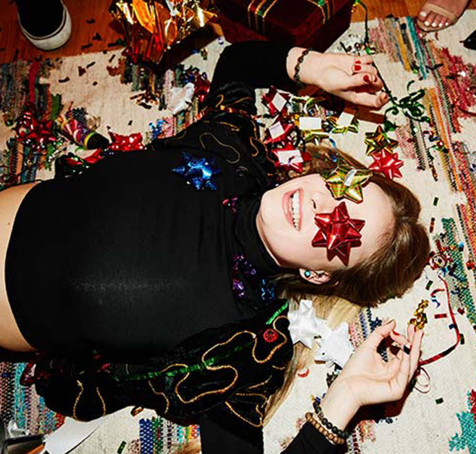 Woman partying