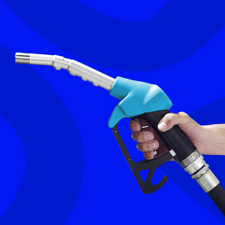 A man holding fuel pump