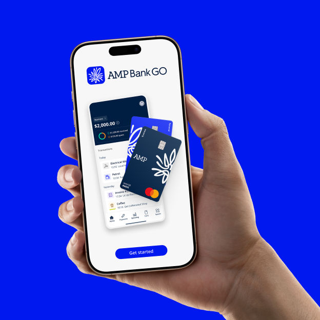 AMP Bank GO app screen