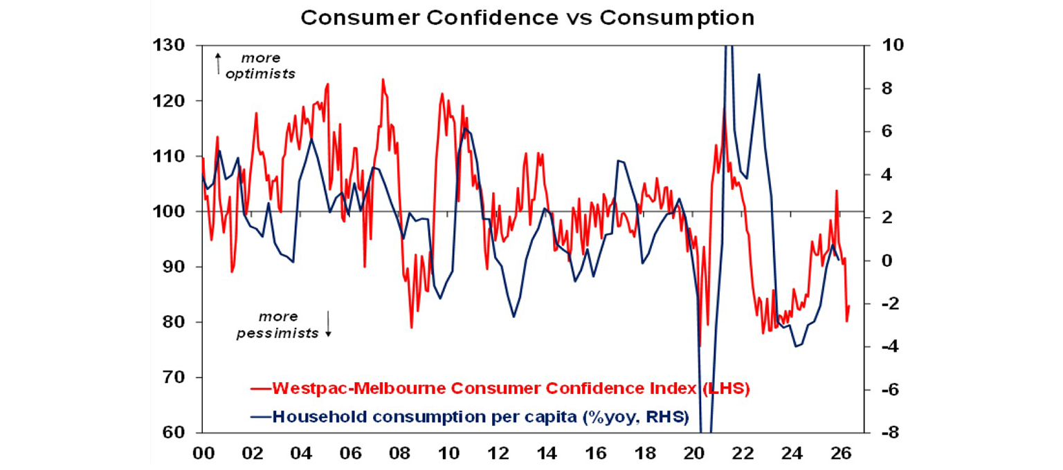 consumer confidence vs consumption