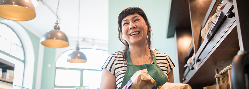 Cafe worker