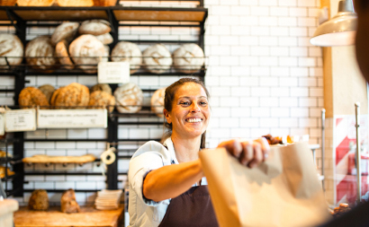 Resilient crew bakery owner