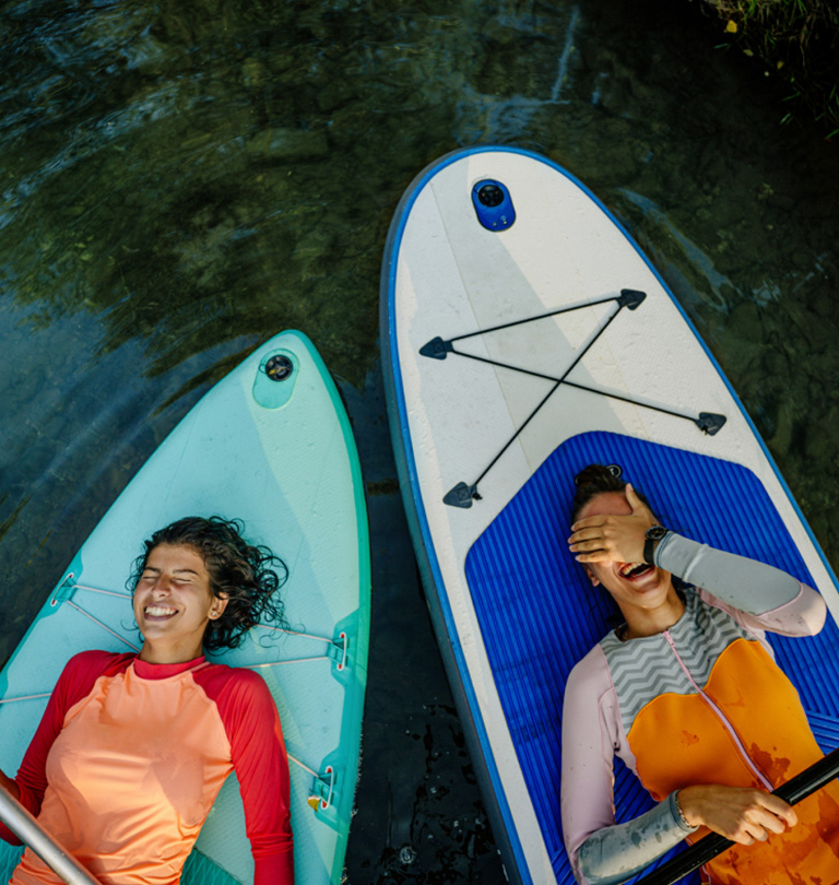 Two Women on Boat
