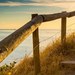 Walking path beach