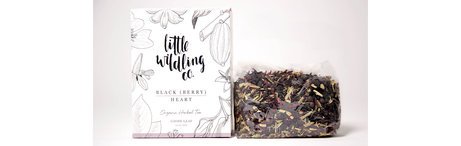 Tea leaves and packaging box