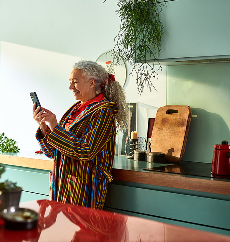 Woman on mobile phone