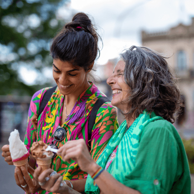 Women having icecream