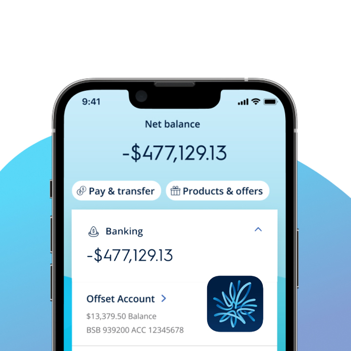 AMP mobile app showing account balance information