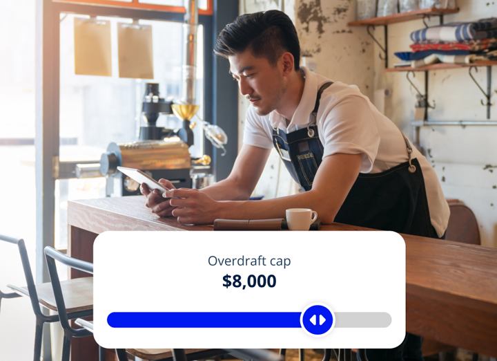 salesman-with-amp bank-go-app