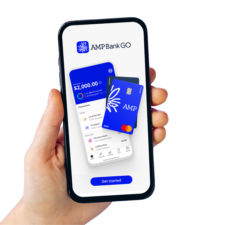 AMP bank get started phone