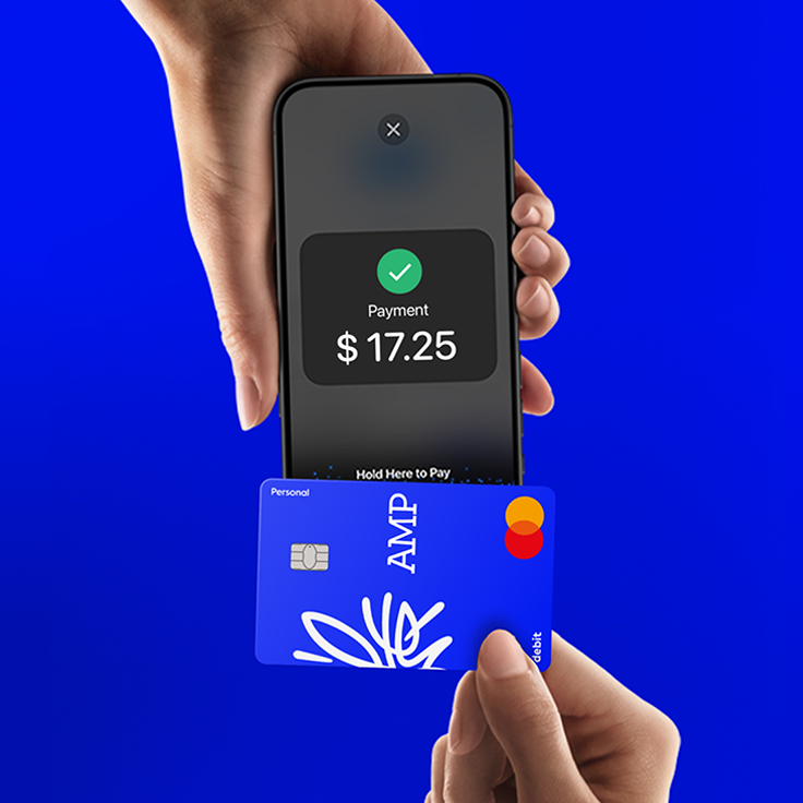 Hand tapping phone to eftpos machine