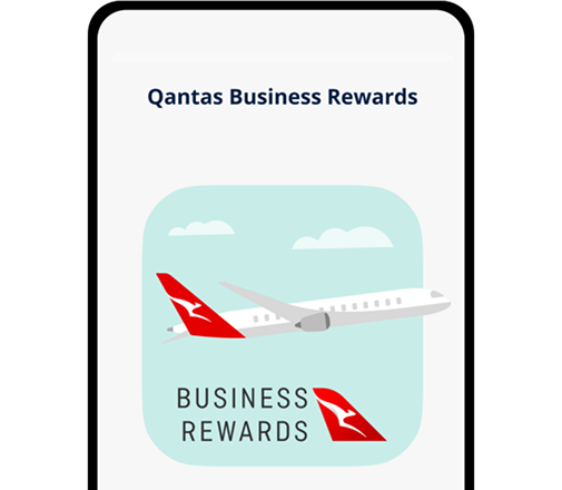Business rewards app screen graphic