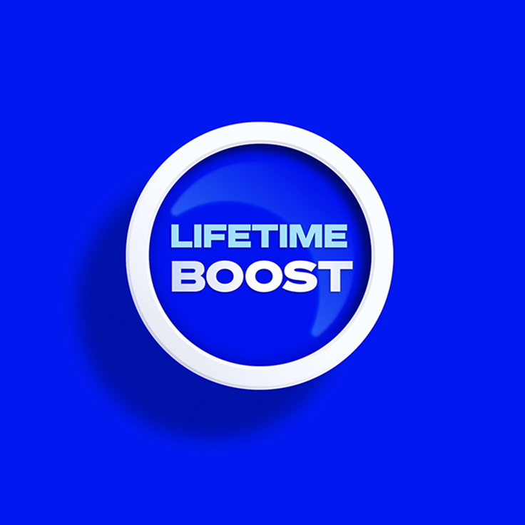 Lifetime boost logo