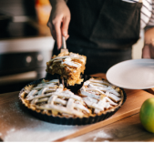 Cutting slice pie