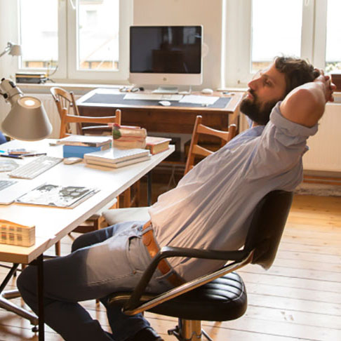 man in office 